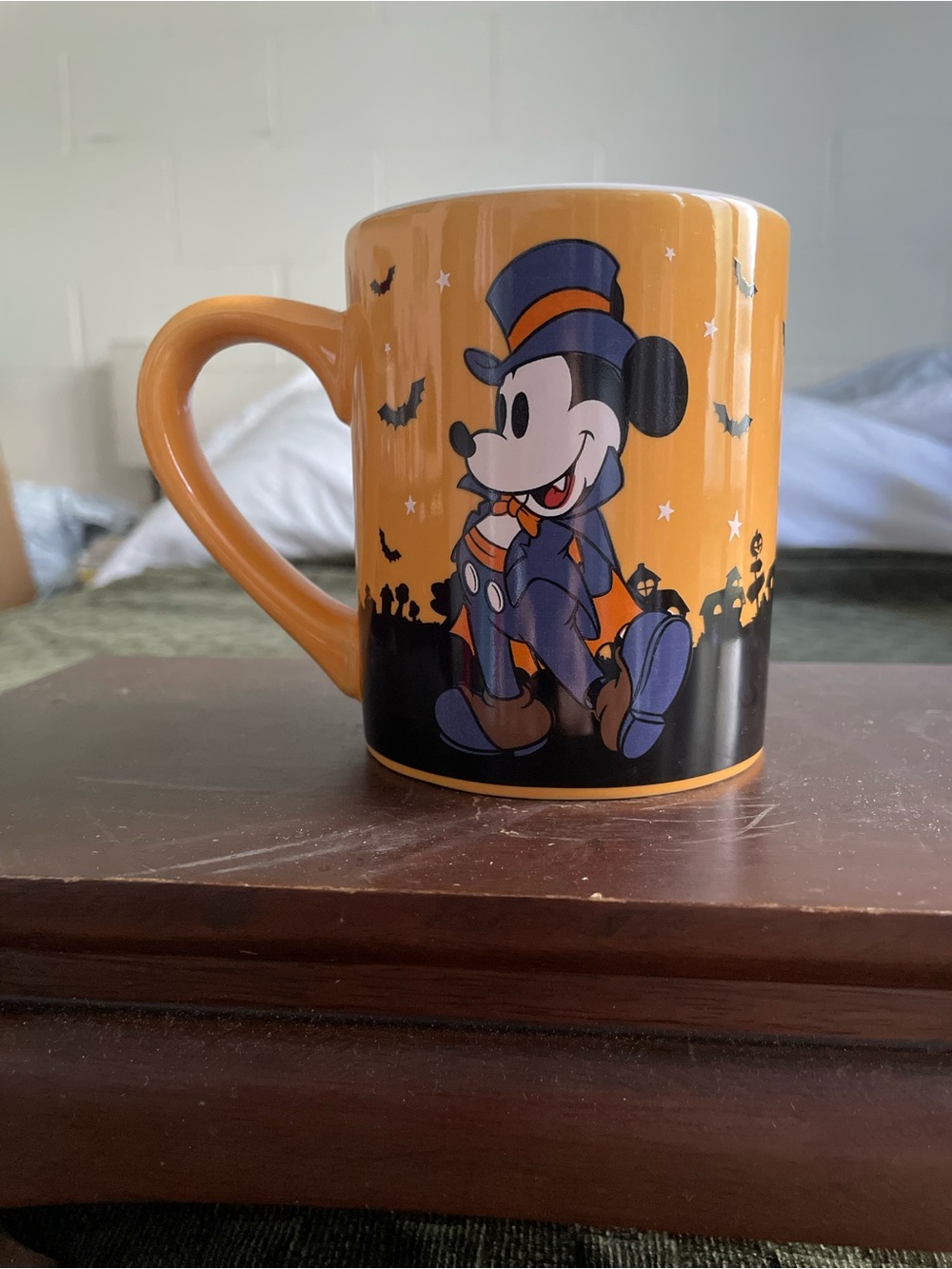 Disney Orange and Black Mickey Mouse Halloween Mug